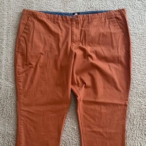 Winston Men's Big & Tall Stretch Chinos - Rust Brown - 52x30